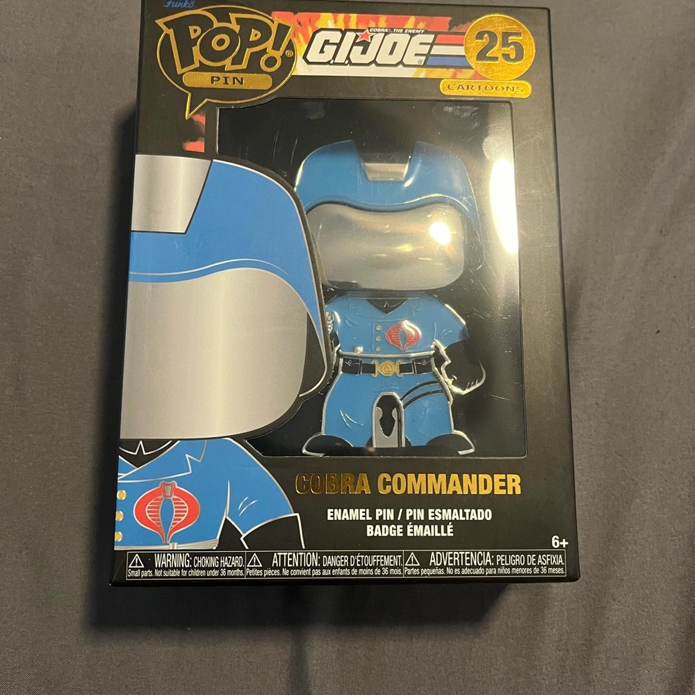 Funko G.I. Joe Cobra Commander Blue Silver Pin